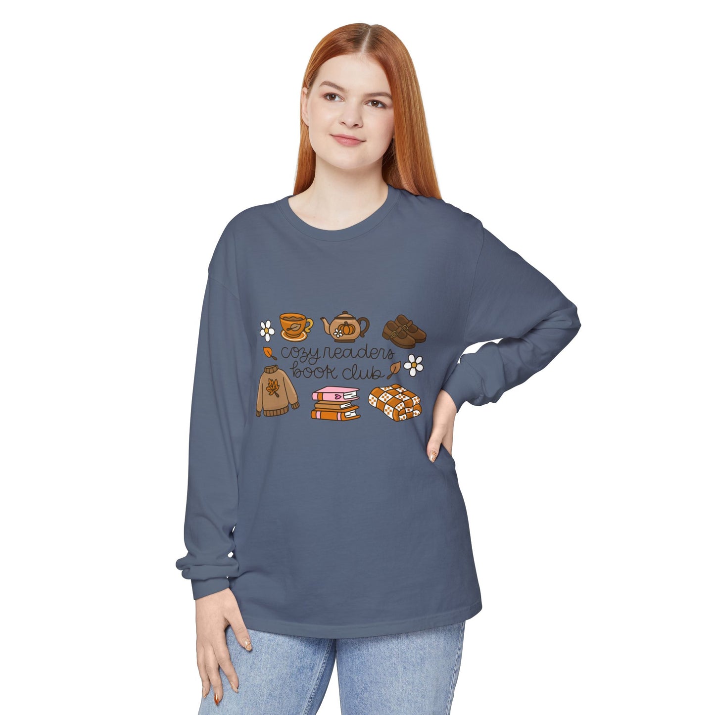 Cozy readers book club Comfort Colors Long Sleeve T-Shirt