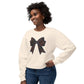 Plaid Bow Comfort Colors Lightweight Crewneck Sweatshirt