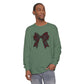 Holiday Bow Comfort Colors Long Sleeve T-Shirt