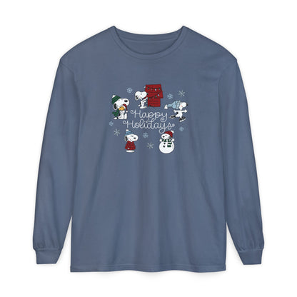 Christmas Snoopy Comfort Colors Long Sleeve T-Shirt