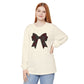 Holiday Bow Comfort Colors Long Sleeve T-Shirt