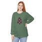 Cozy Plaid Tree Comfort Colors Long Sleeve T-Shirt
