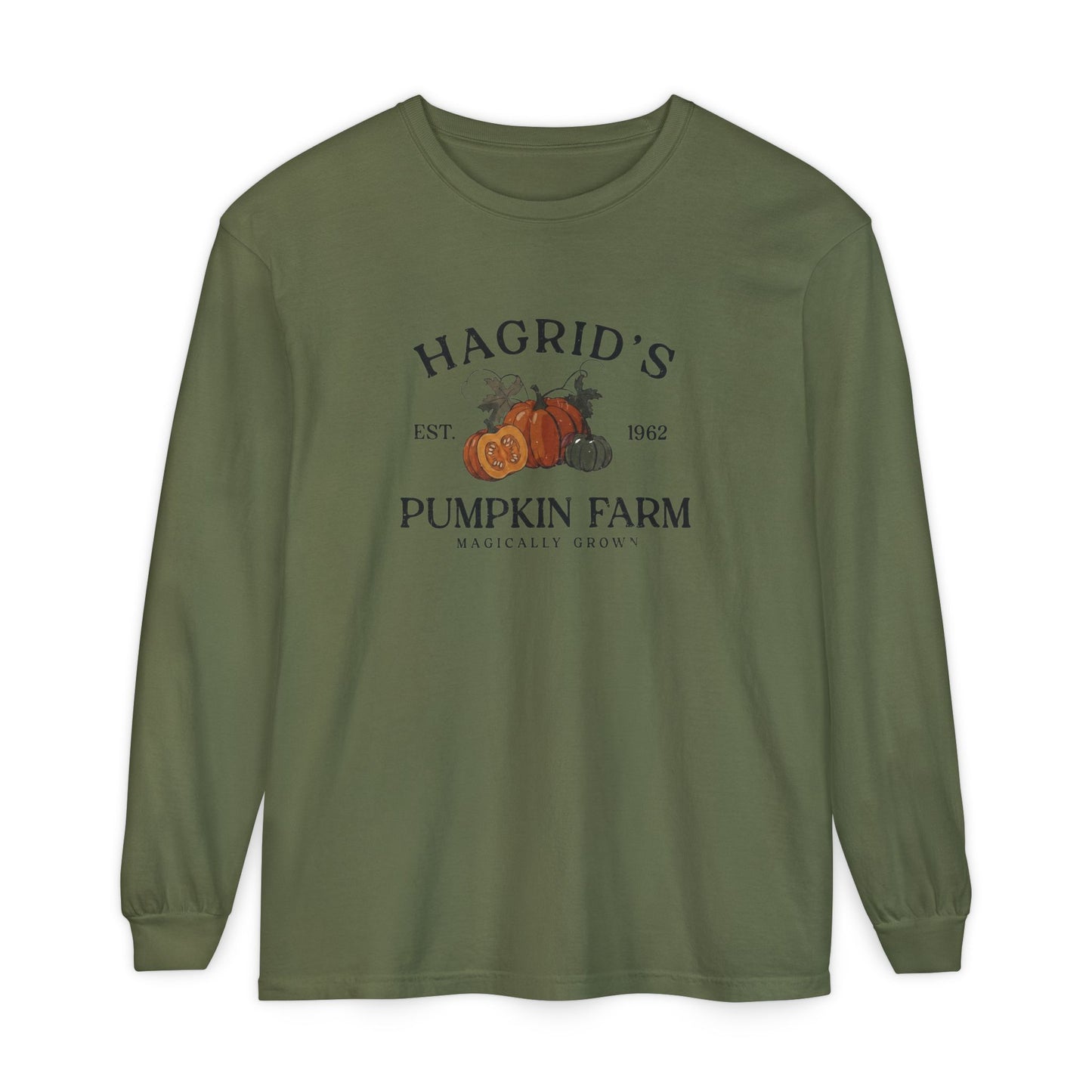 Hagrid's Pumpkin Farm Comfort Colors Long Sleeve T-Shirt