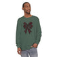 Christmas Bow Comfort Colors Long Sleeve T-Shirt