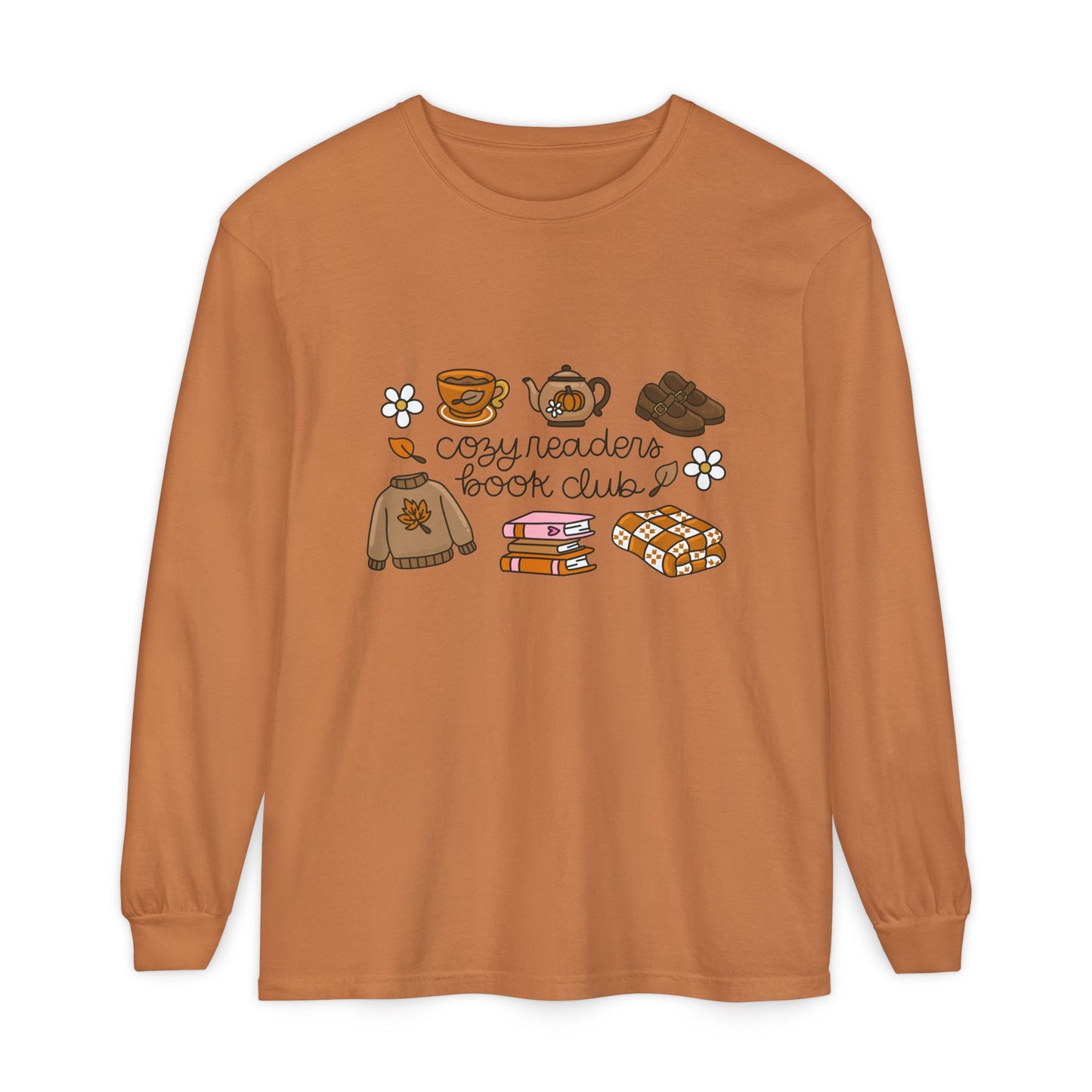Cozy readers book club Comfort Colors Long Sleeve T-Shirt