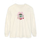 Holiday Book Stack Comfort Colors Long Sleeve T-Shirt