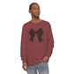 Holiday Bow Comfort Colors Long Sleeve T-Shirt