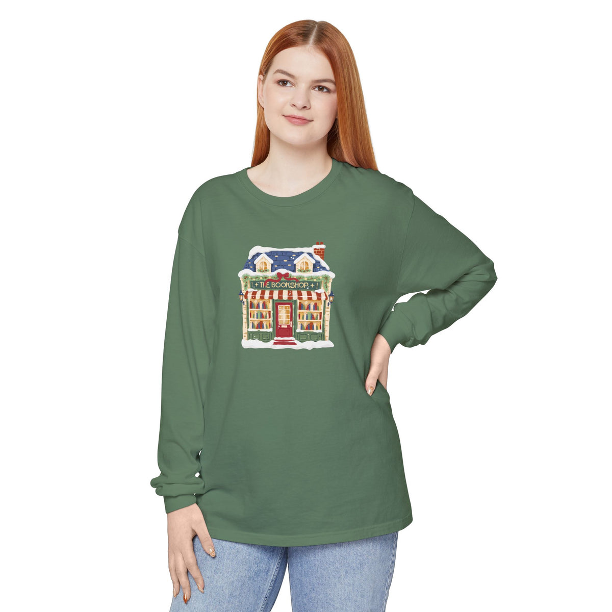 The Bookshop Comfort Colors Long Sleeve T-Shirt