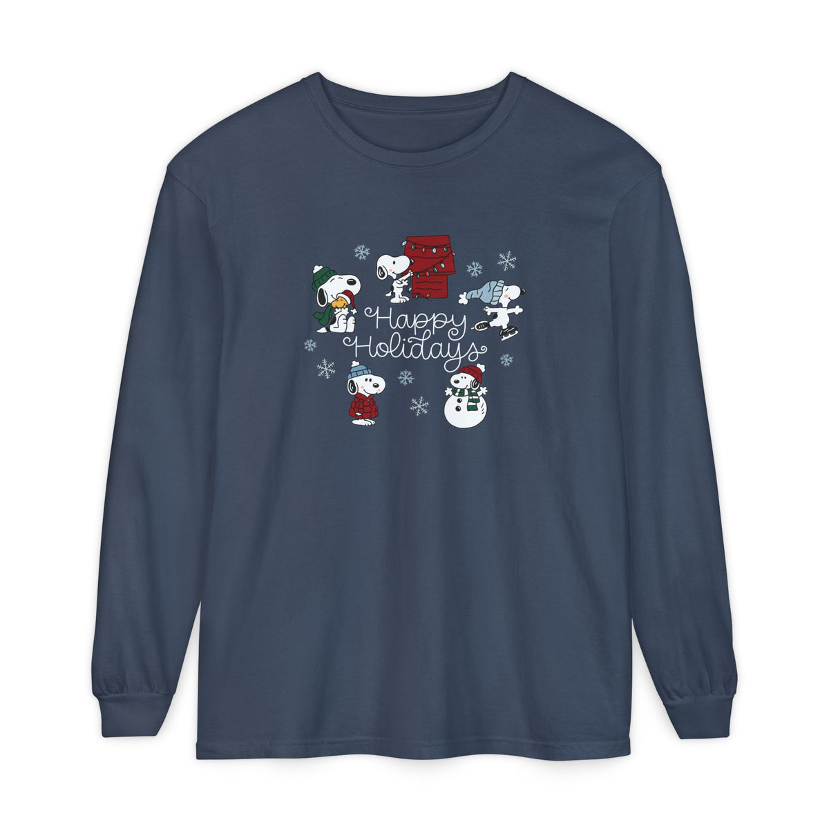 Christmas Snoopy Comfort Colors Long Sleeve T-Shirt
