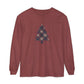 Cozy Plaid Tree Comfort Colors Long Sleeve T-Shirt