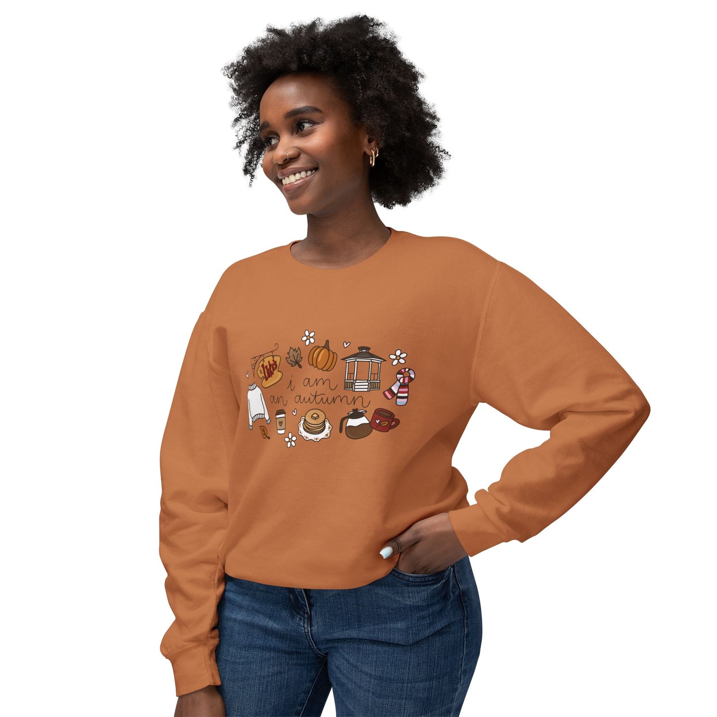 I am an Autumn Comfort Colors Lightweight Crewneck Sweatshirt