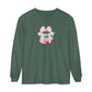 Holiday Book Stack Comfort Colors Long Sleeve T-Shirt
