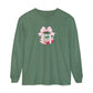 Holiday Book Stack Comfort Colors Long Sleeve T-Shirt