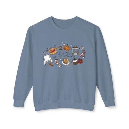 I am an Autumn Comfort Colors Lightweight Crewneck Sweatshirt