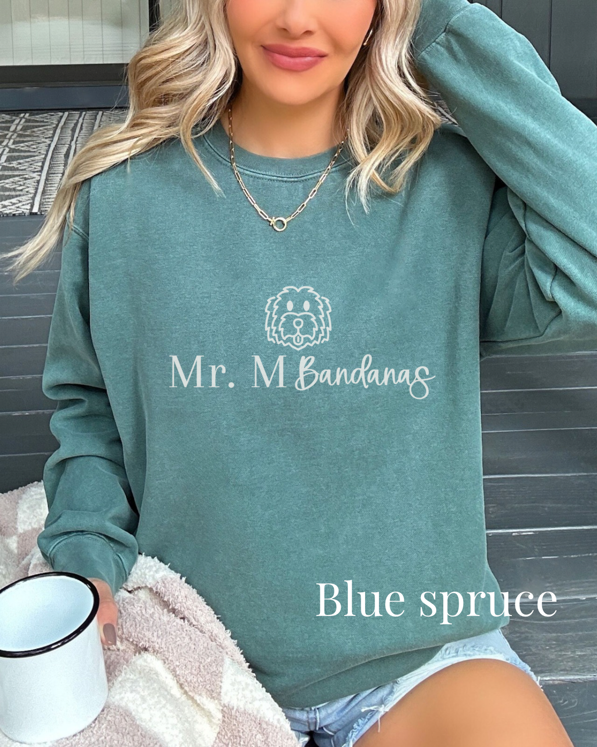 Mr. M Bandanas Comfort Colors Unisex Garment-dyed Long Sleeve T-Shirt