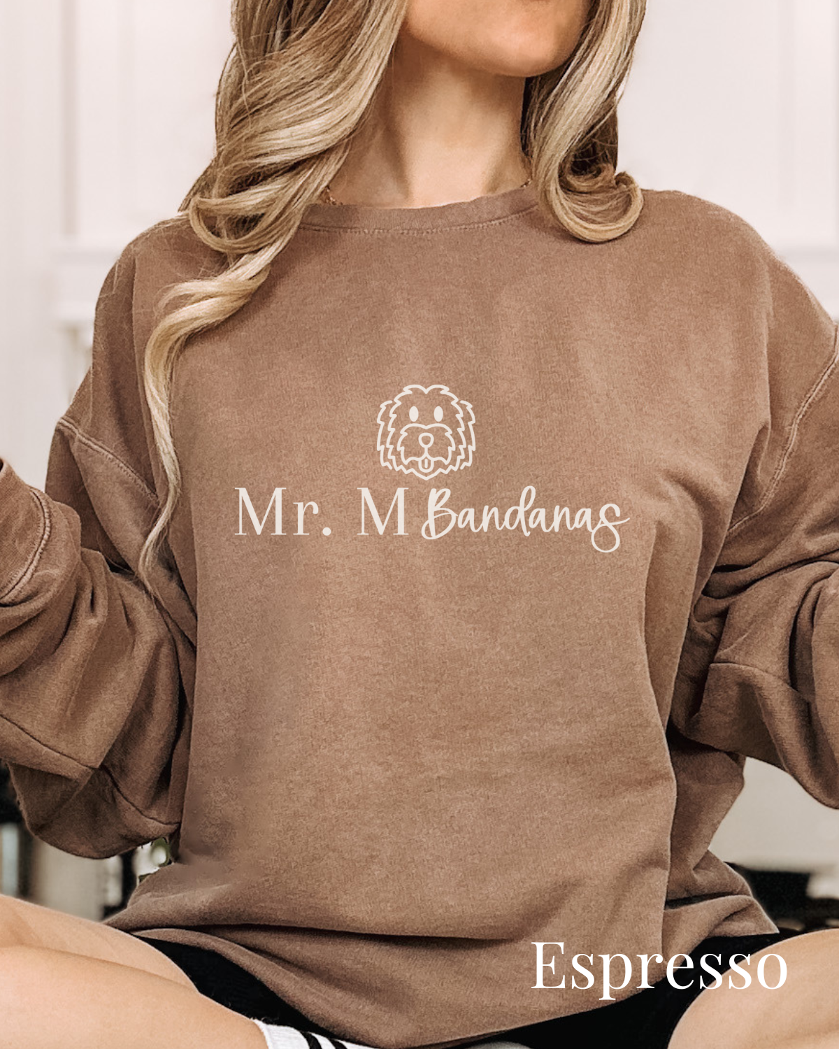 Mr. M Bandanas- Comfort Colors Unisex Lightweight Crewneck Sweatshirt