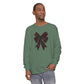Christmas Bow Comfort Colors Long Sleeve T-Shirt