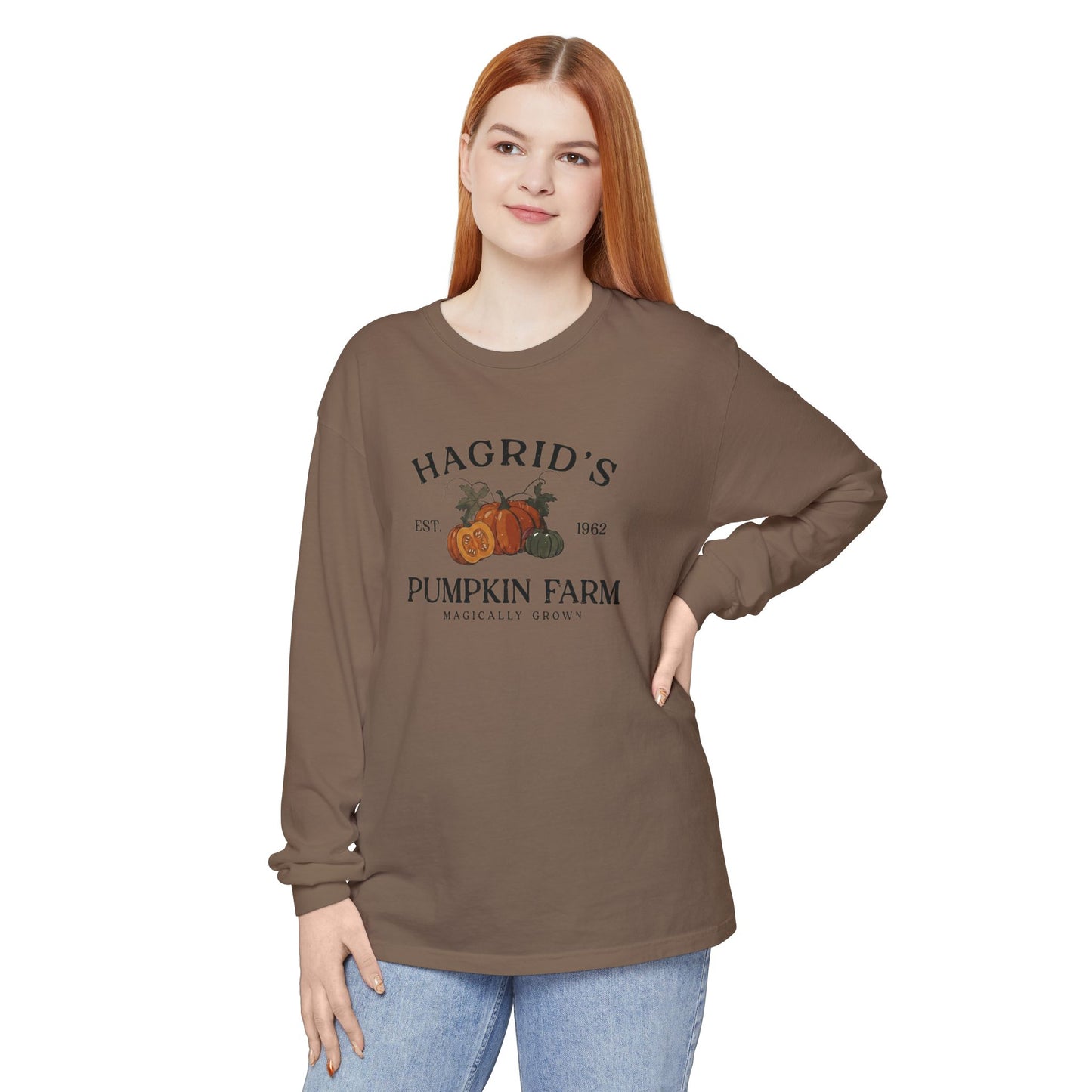 Hagrid's Pumpkin Farm Comfort Colors Long Sleeve T-Shirt