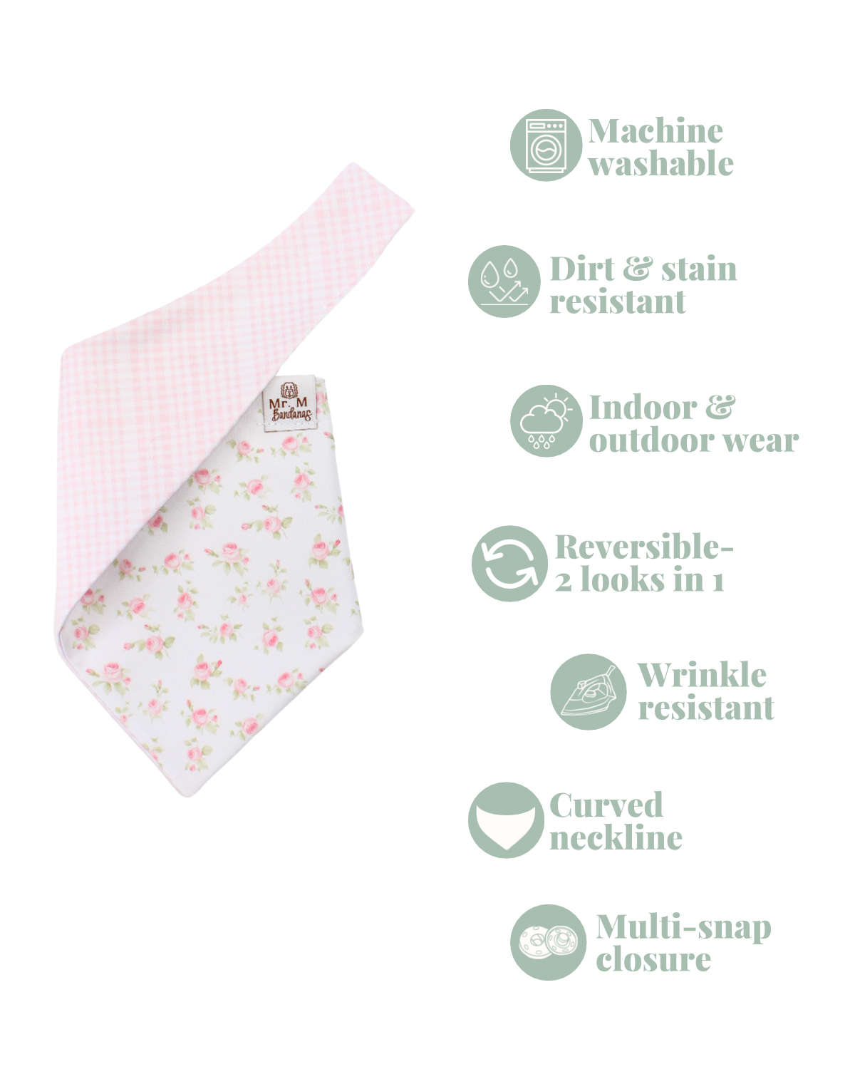 Floral Romance Adventure Fabric Bandana