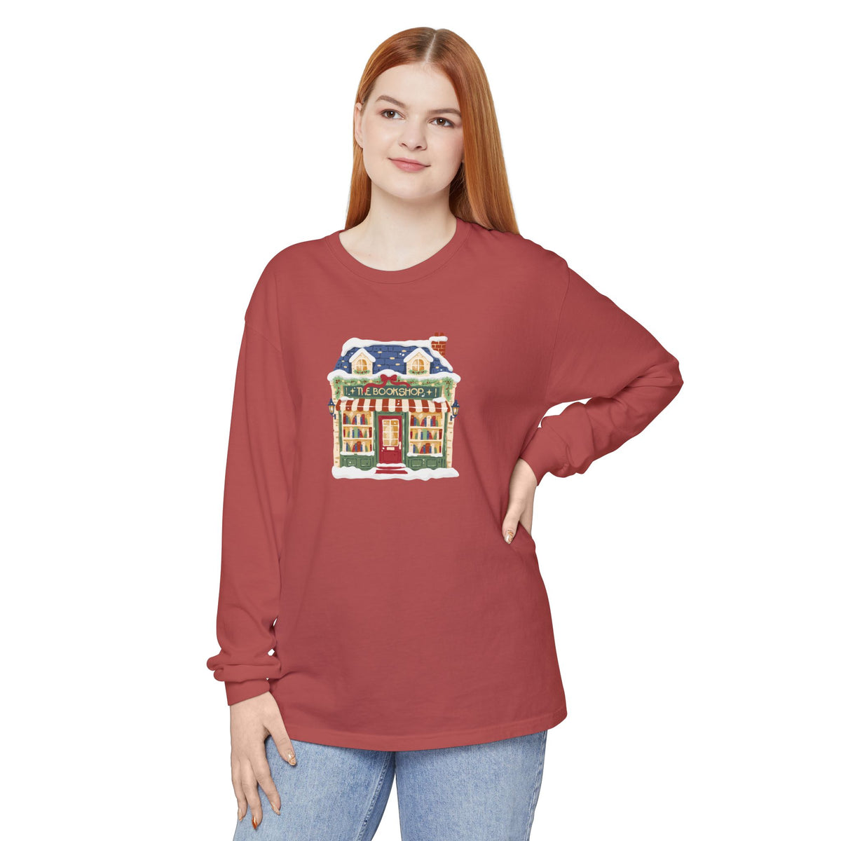 The Bookshop Comfort Colors Long Sleeve T-Shirt