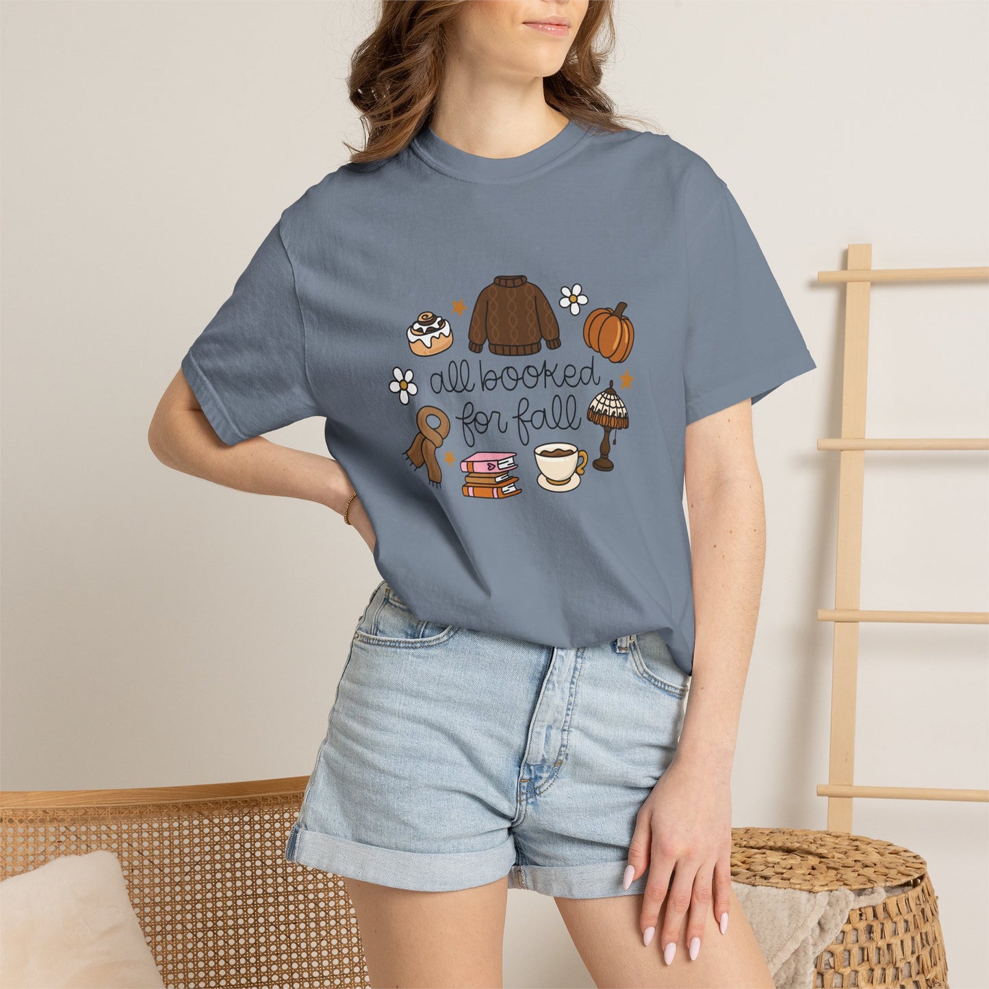 All Booked for Fall Comfort Colors T-shirt