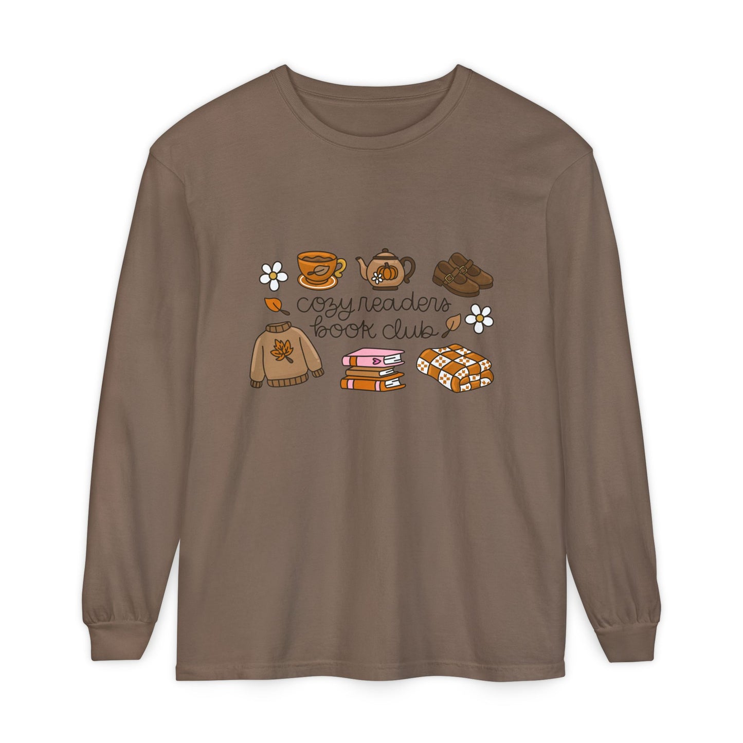 Cozy readers book club Comfort Colors Long Sleeve T-Shirt