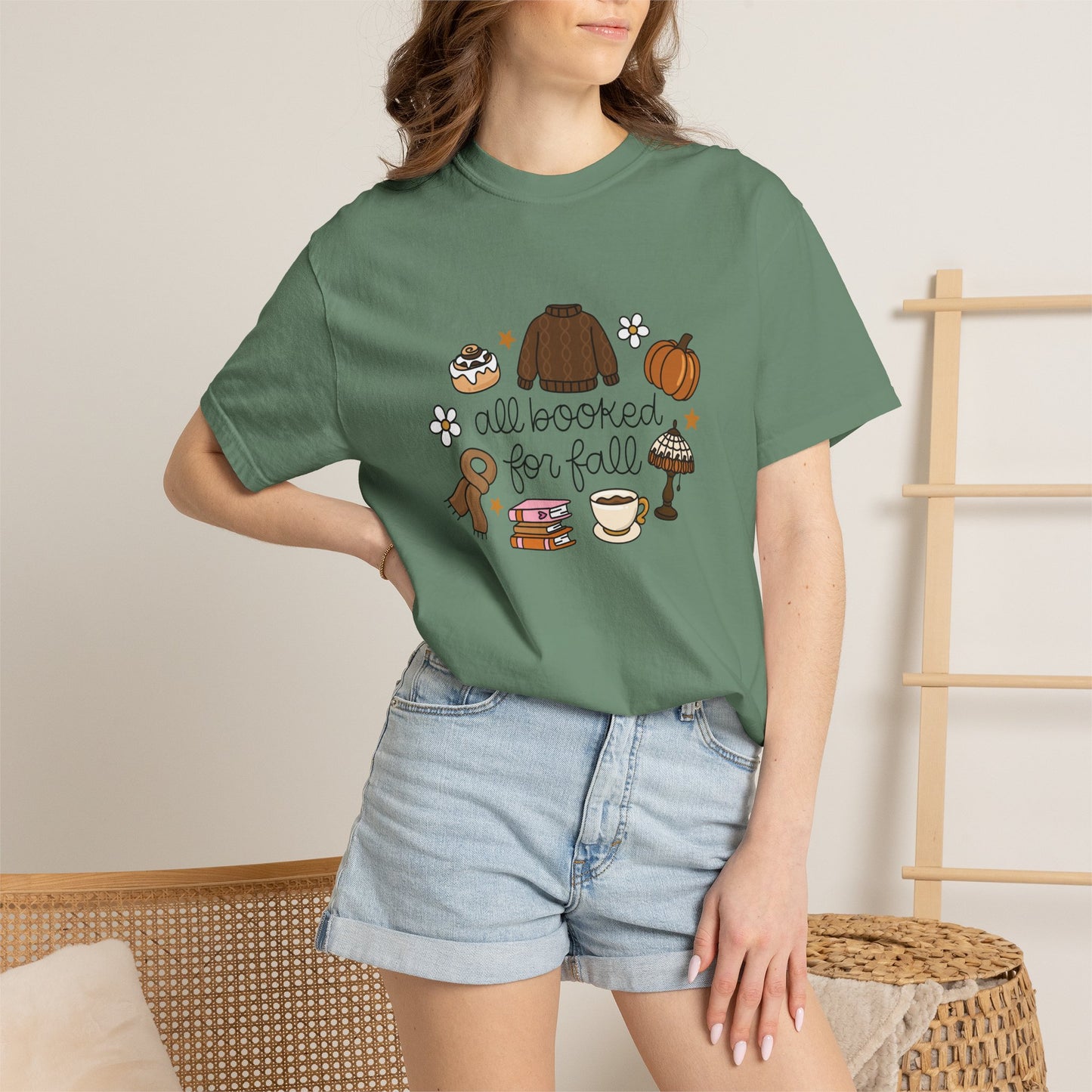 All Booked for Fall Comfort Colors T-shirt