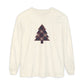 Cozy Plaid Tree Comfort Colors Long Sleeve T-Shirt