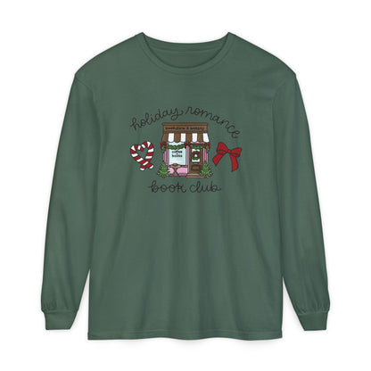 Holiday Romance Book Club Comfort Colors Long Sleeve T-Shirt