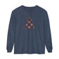 Cozy Plaid Tree Comfort Colors Long Sleeve T-Shirt