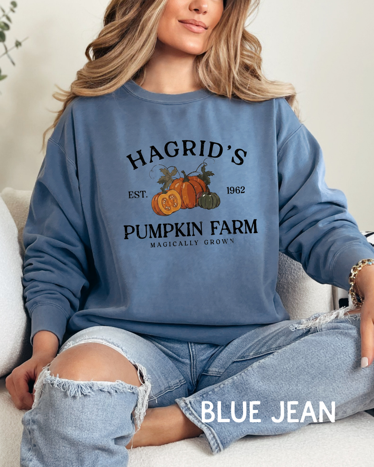 Hagrid's Pumpkin Farm Comfort Colors Long Sleeve T-Shirt