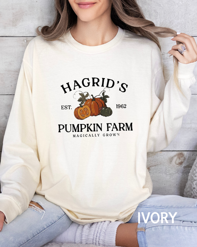 Hagrid's Pumpkin Farm Comfort Colors Long Sleeve T-Shirt