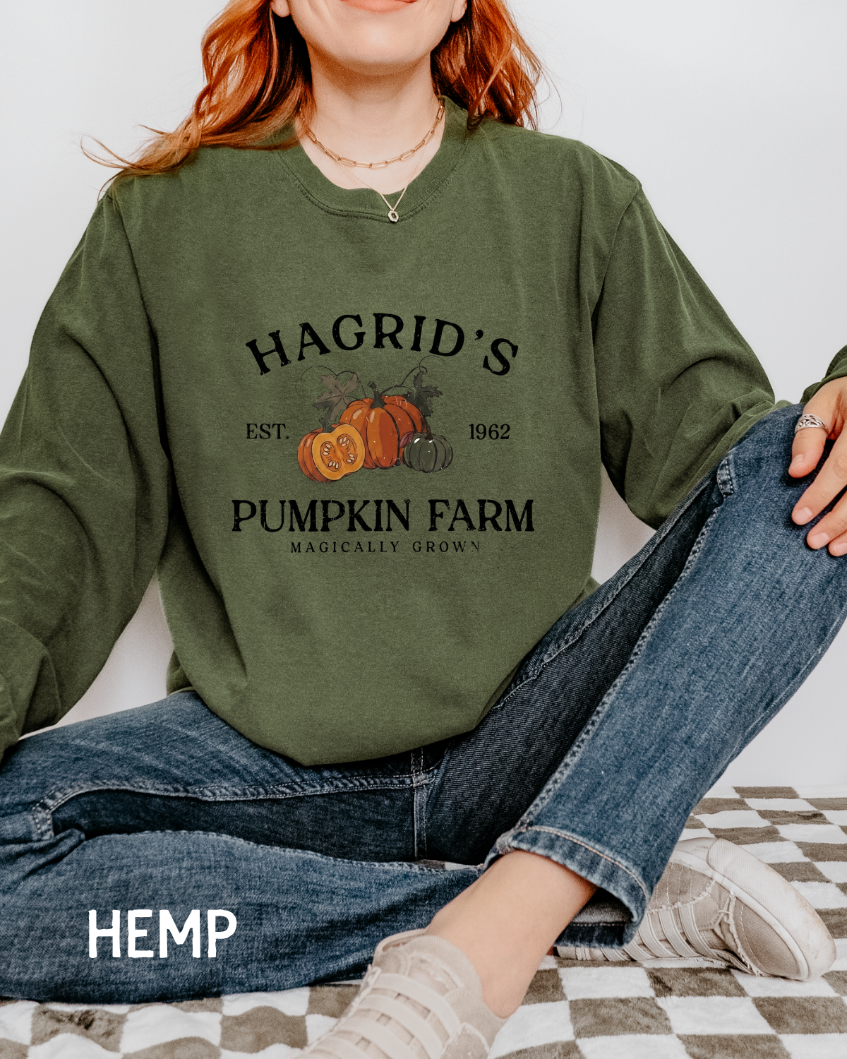Hagrid's Pumpkin Farm Comfort Colors Long Sleeve T-Shirt