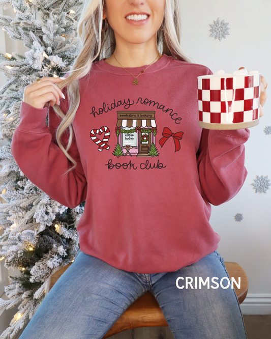 Holiday Romance Book Club Comfort Colors Long Sleeve T-Shirt
