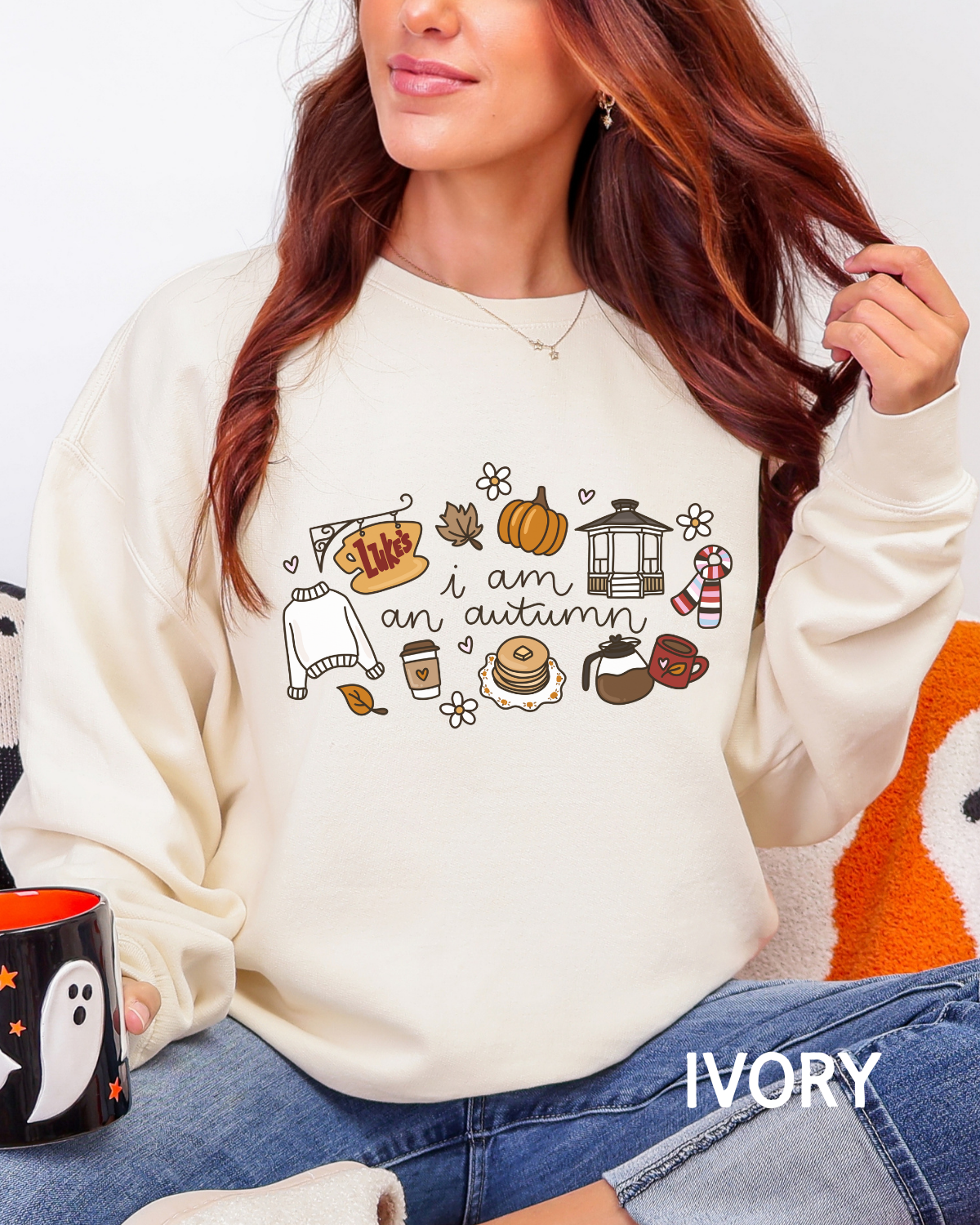 I am an Autumn Comfort Colors Lightweight Crewneck Sweatshirt