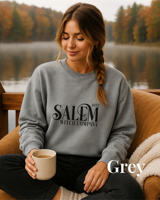 Salem Witch Company- Comfort Colors Lightweight Crewneck Sweatshirt