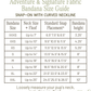 Size guide for Adventure & Signature Fabric Bandana with neck and bandana height measurements.