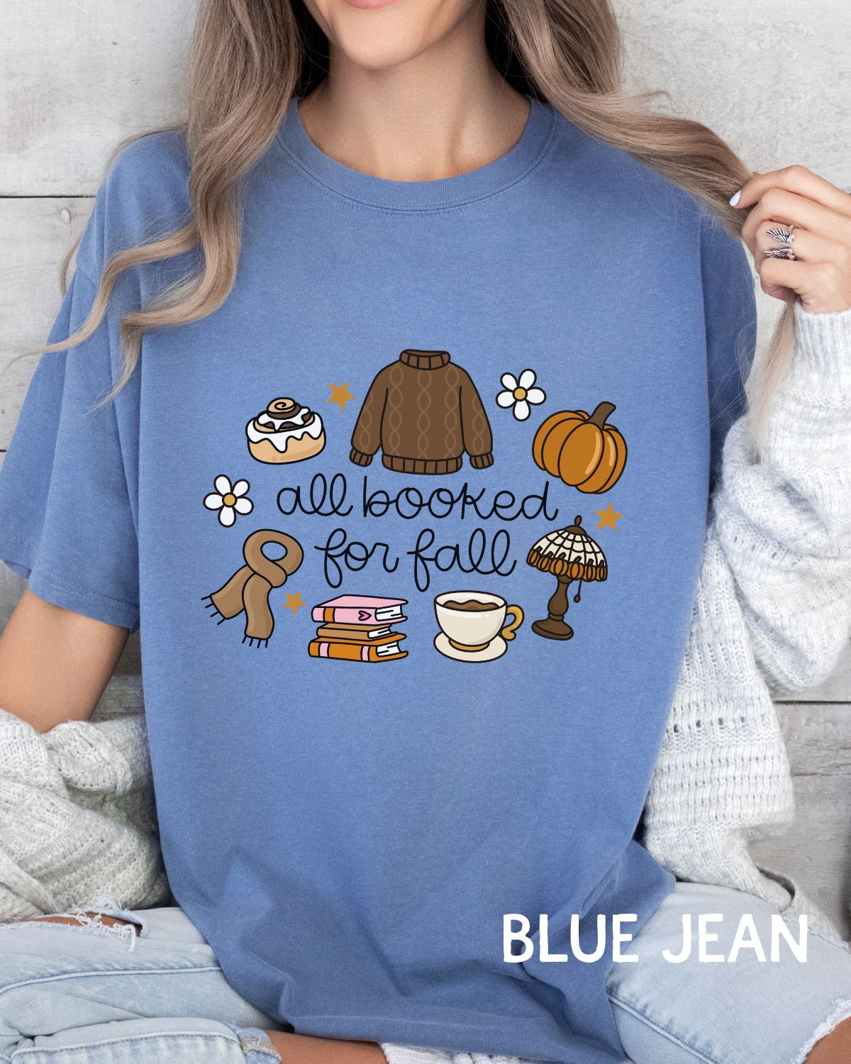 All Booked for Fall Comfort Colors T-shirt