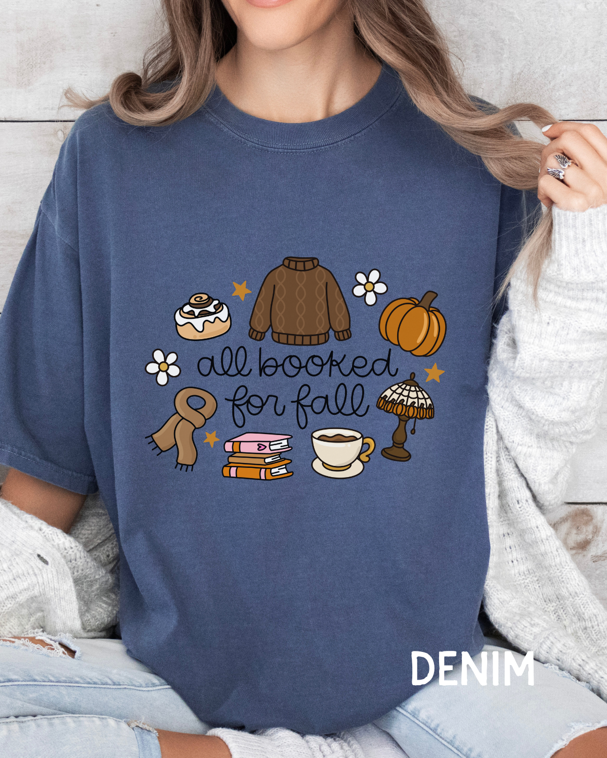 All Booked for Fall Comfort Colors T-shirt