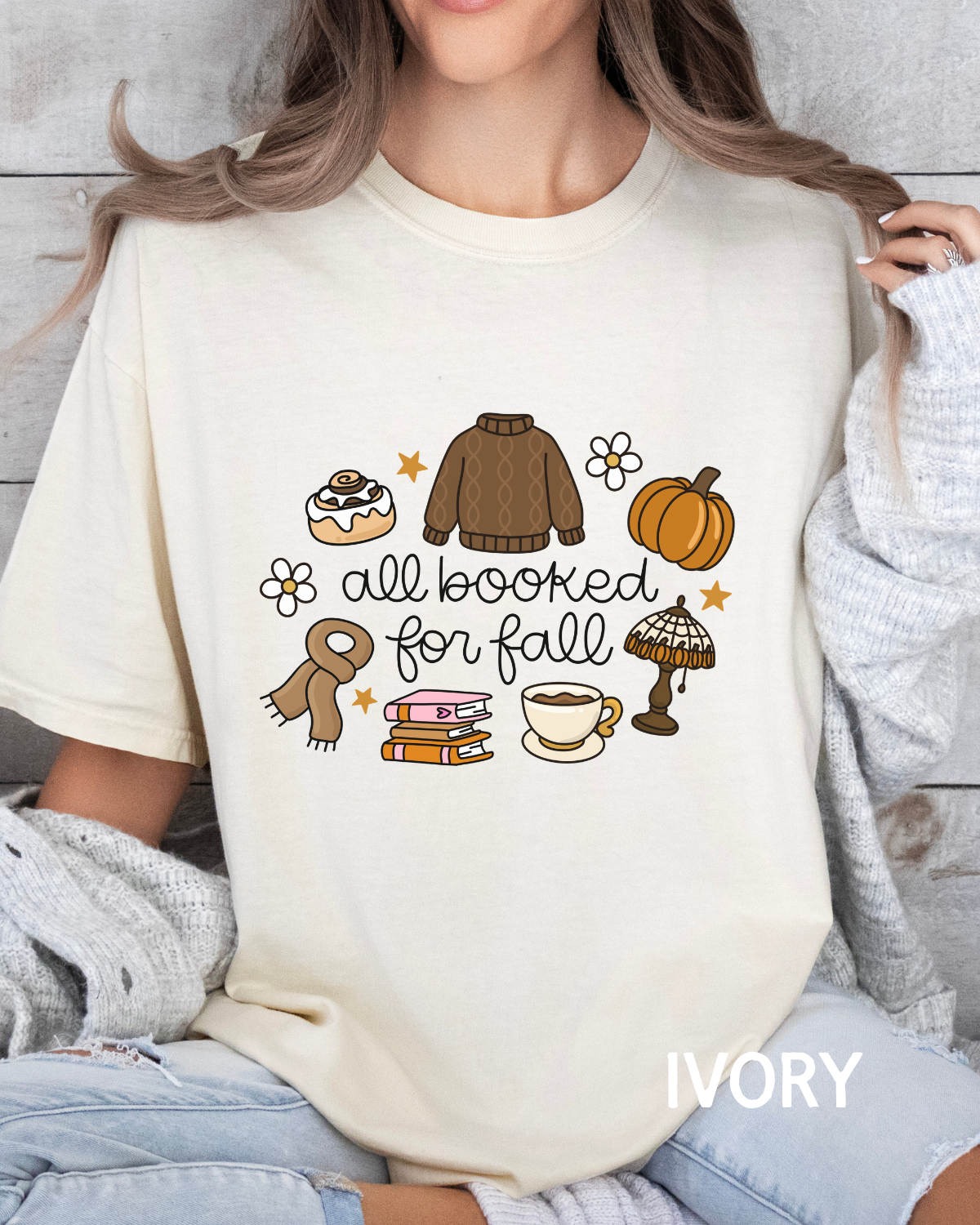 All Booked for Fall Comfort Colors T-shirt