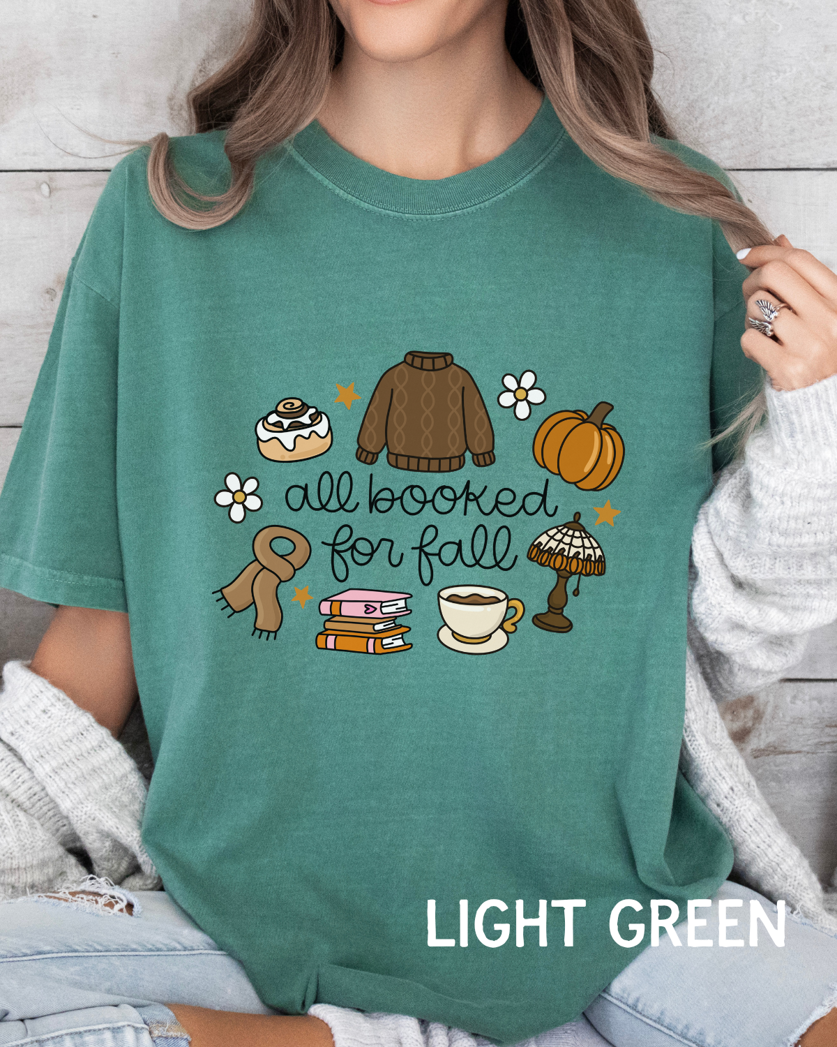 All Booked for Fall Comfort Colors T-shirt