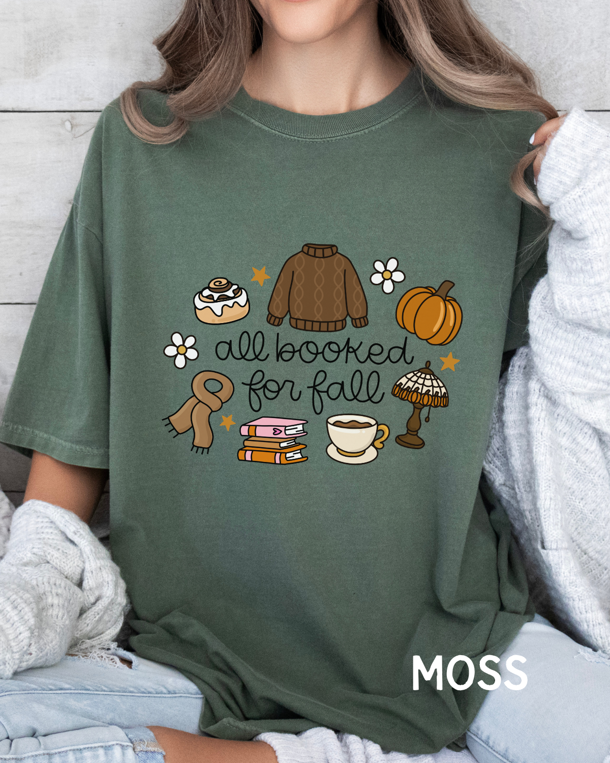 All Booked for Fall Comfort Colors T-shirt