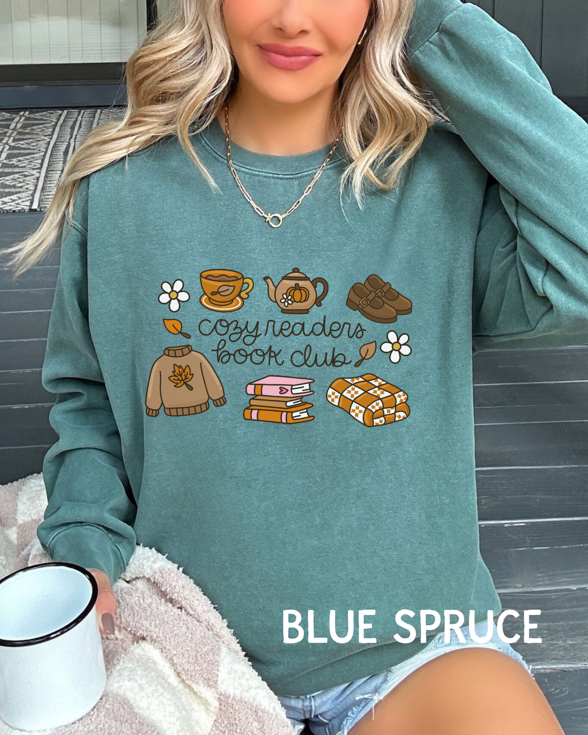 Cozy readers book club Comfort Colors Long Sleeve T-Shirt