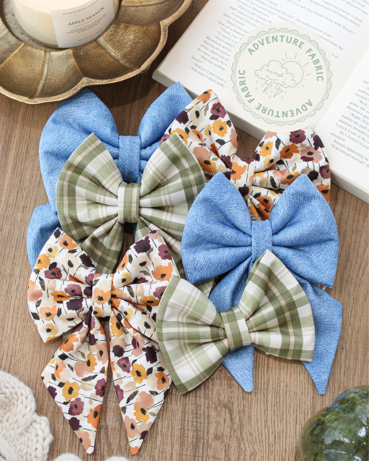Fall Collar Bows